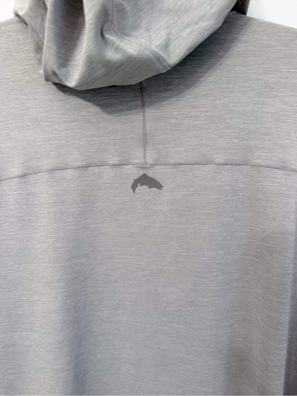 Simms Gray Hoodie Like New Solarflex UPF 50 Fishing Shirt Long Sleeve Size M - Picture 4 of 6